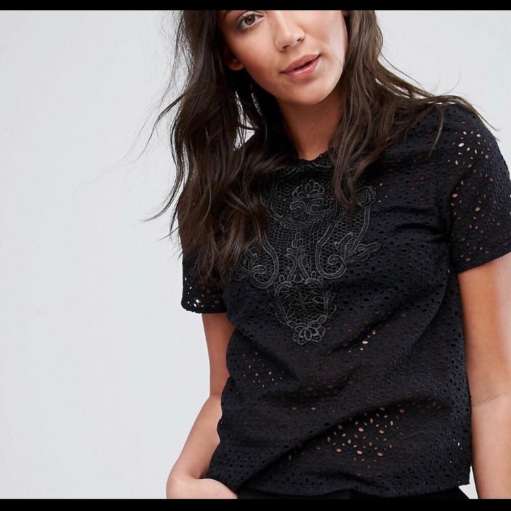 ASOS Detailed Black blouse